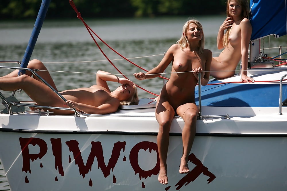 Sex Hot Nude Amateur Sluts Posing on Yacht image