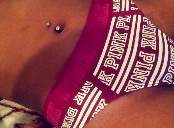 Sex Ebony nice ass pink thong image