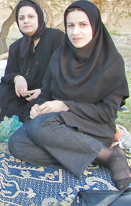 Sex Hijab feet turban nylon 6867 image