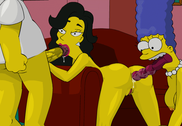 simpsons time travel couch gag