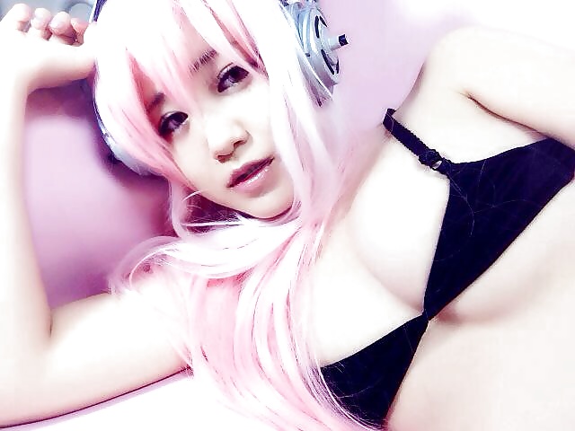 Sex Super Sonico adult cosplay by japanese teen image