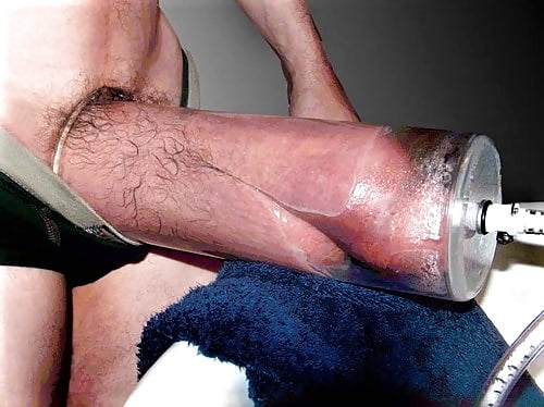 Big White Cock Pumping To Xxl In Penis Pump