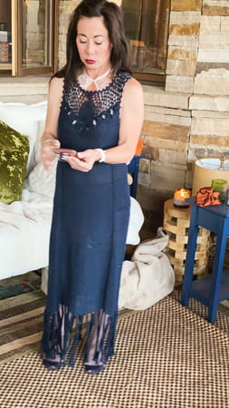 asian milf loves her blue dress and blue lingerie         