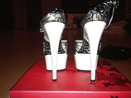New kinky heels I bought for slutty friend