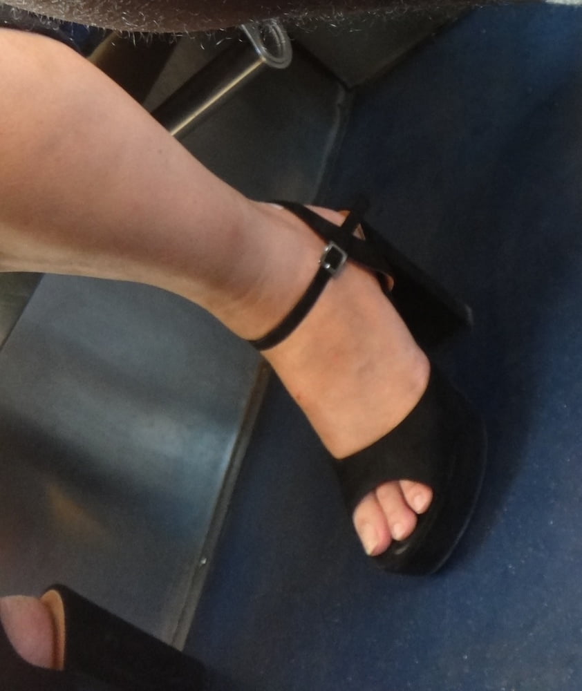 Candid mature in high heels photo #324419349