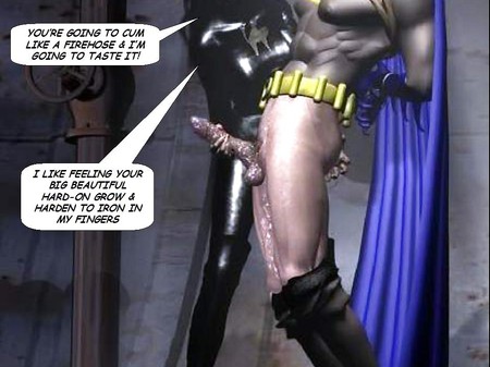 450px x 337px - Batman Tied Up Handjob | BDSM Fetish
