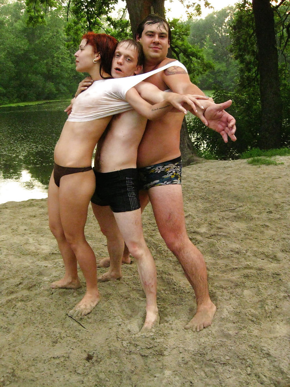 Sex Nude group outdoor sex image