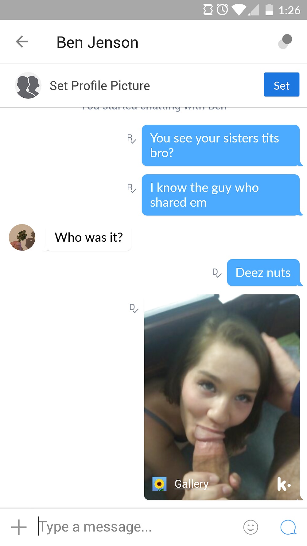 Sex Young slut Sarah blackmailed image