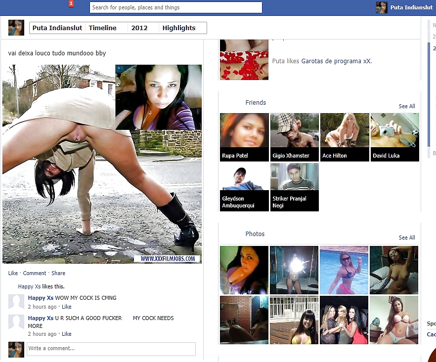Sex Peituda Safada 20 Indian Facebook Slut works Rio de Janeiro image