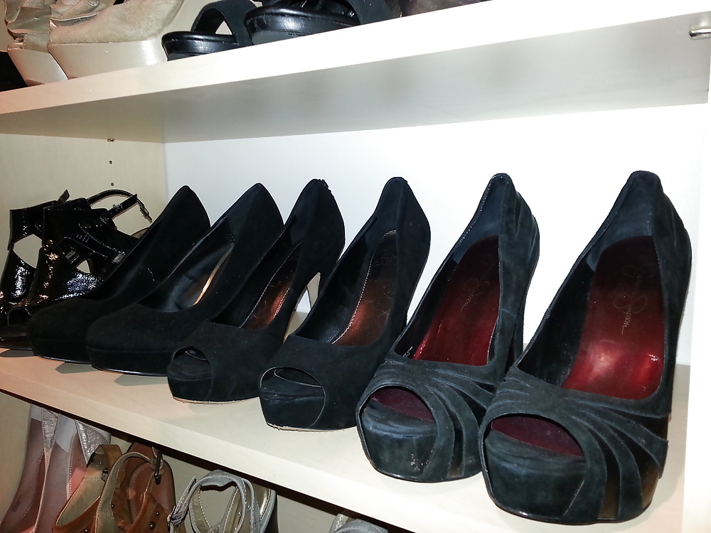 Sex Chelsea's heel collection and soiled panties! image