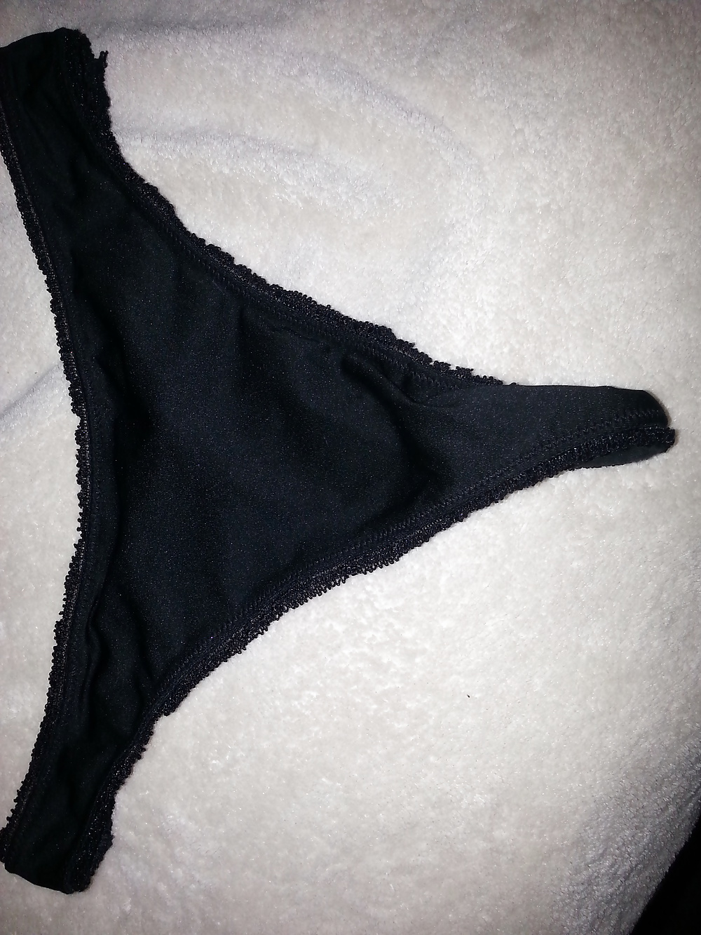 Sex NOT my sister in laws thongs on her bed image