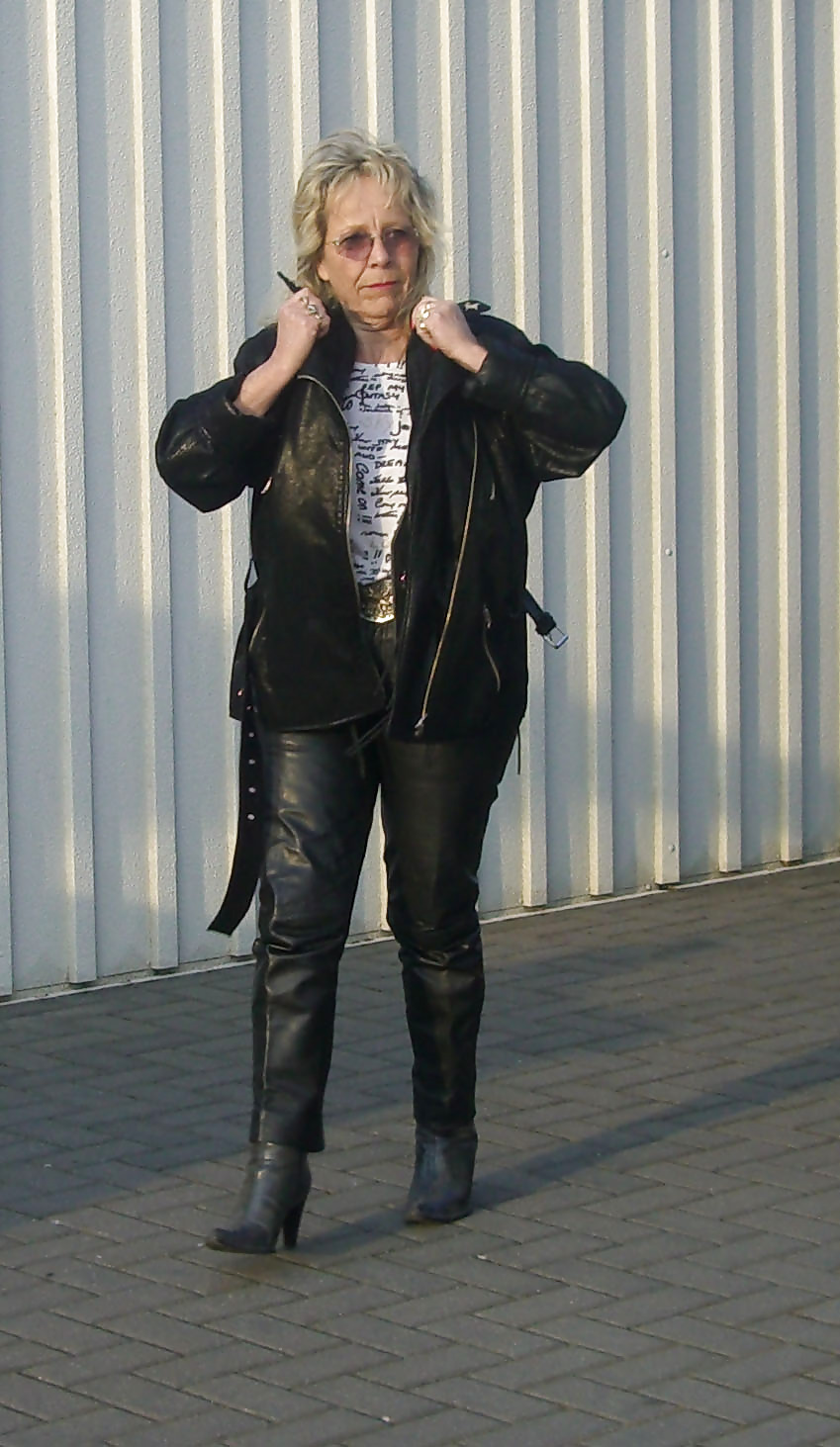 Sex My mother in law (MIL) in leather image