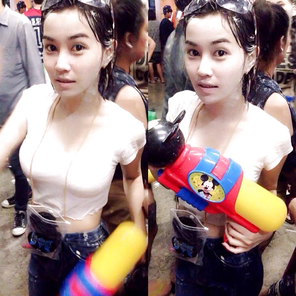 Sex Amateur Self Shot Songkran Festival Thailand Funny Day image