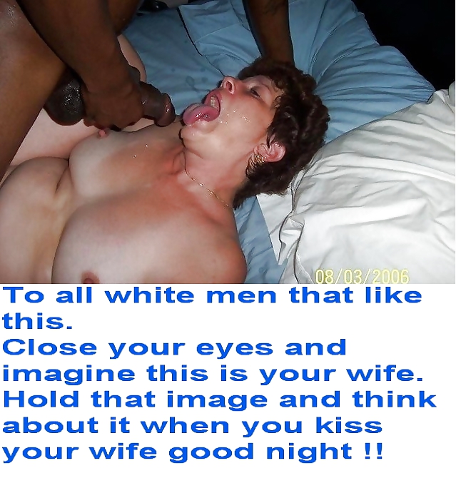 Sex White wives getting facial interracial image