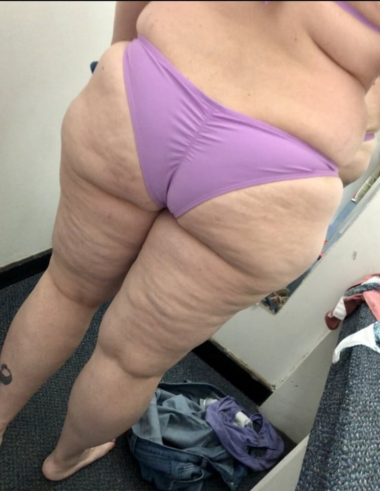 BBW wife trying on swimsuits - 50 Pics 