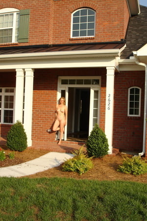 Natacha Cone naked on her North Carolina front porch