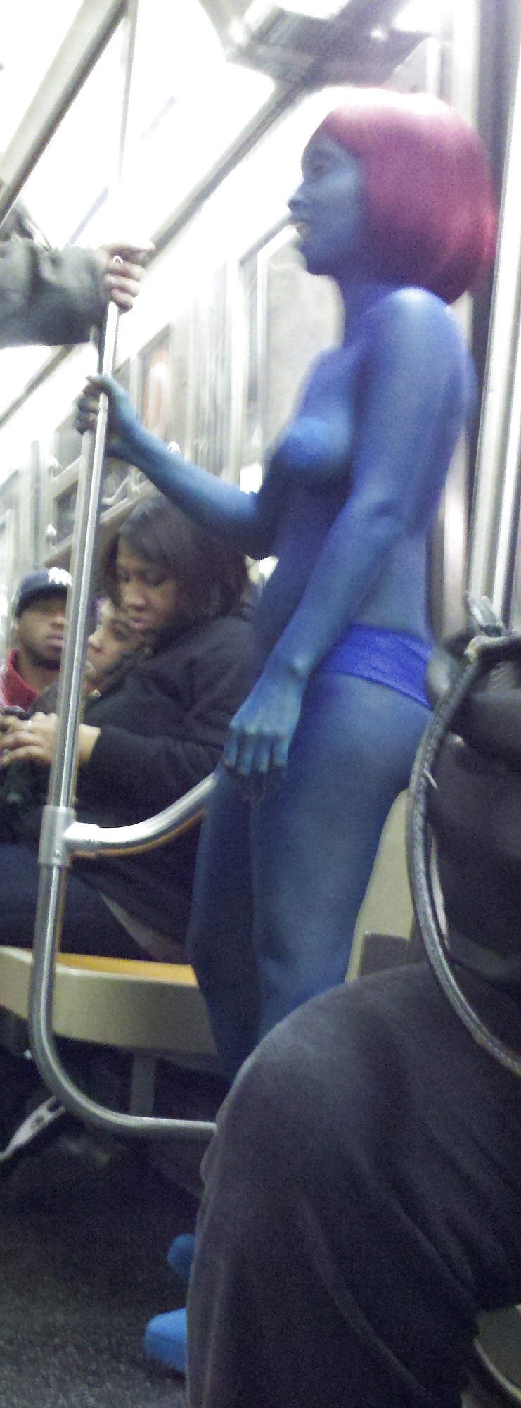 Sex New York Subway Girls 113 Halloween Avatar Girl or Mystique image