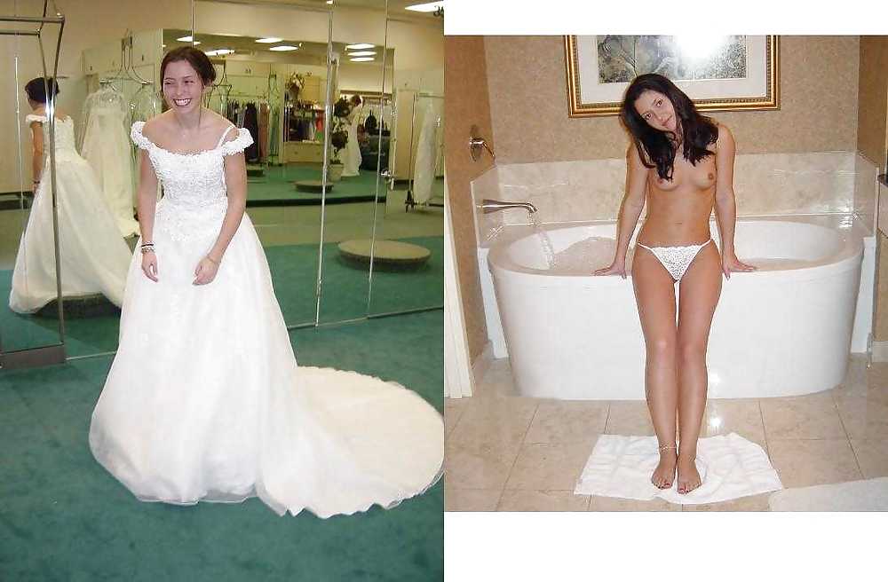 Sex Real Amateur Brides - Dressed & Undressed 2 image