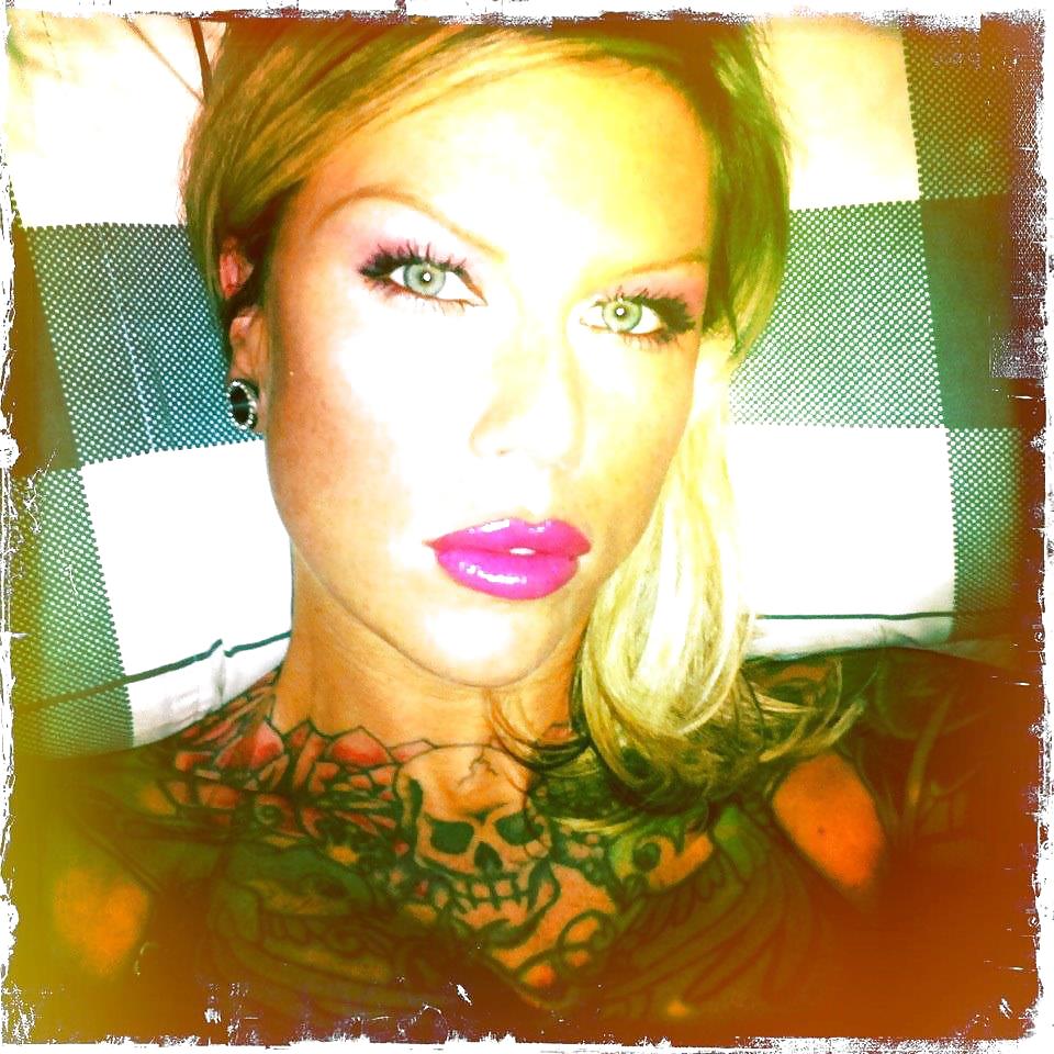 Sex Even MORE Hot Blonde Tats and Huge Tits image