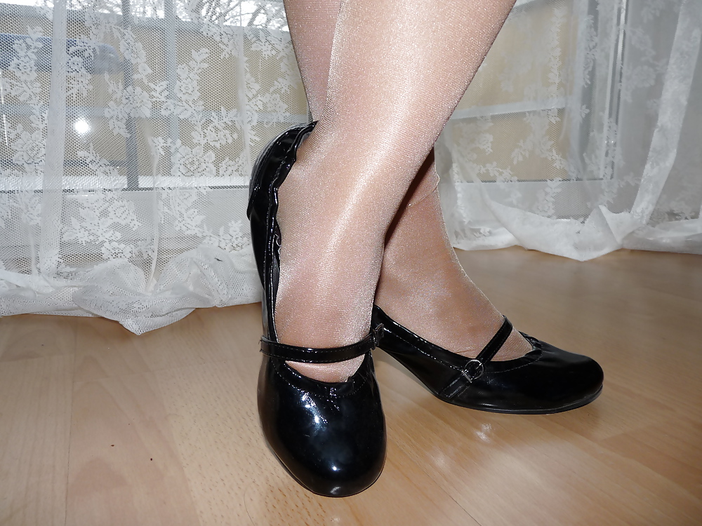 Sex Wifes sexy random shoes heels feet legs nylon image