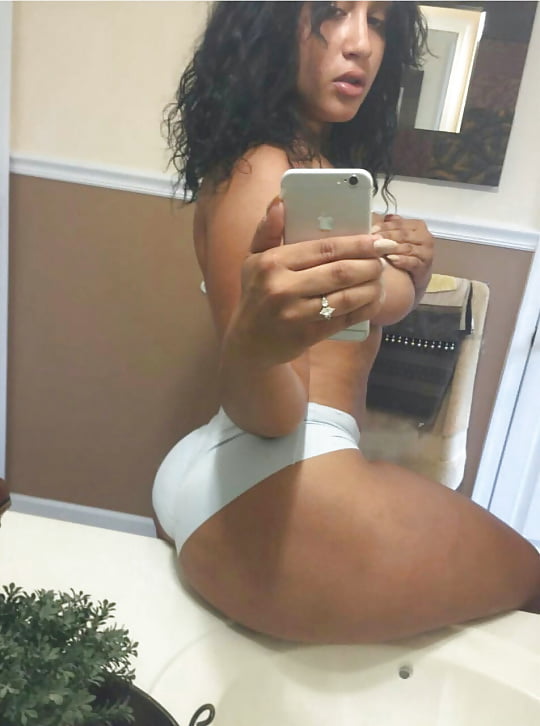 Sex Top-Half Naked Latina Selfies image