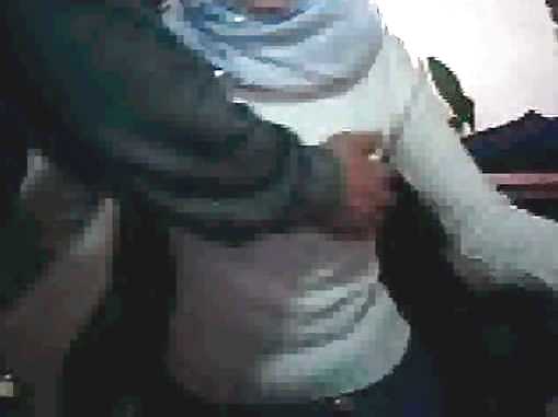 Sex hijab arab webcam in office Wears egypt or turkish jilbab image