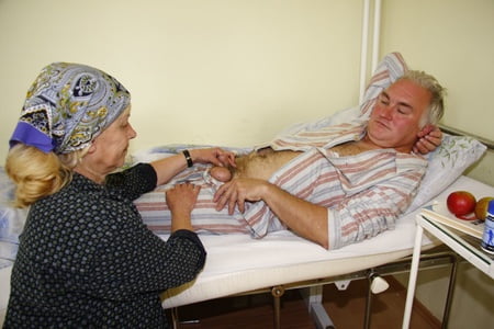 despite being hospitalized the old gentleman is craving fre         