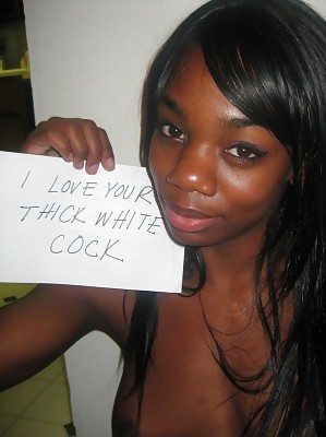 Black slut loves white cock