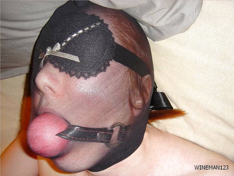 Sex Stocking Mask & ballgag image