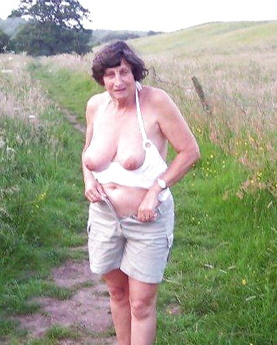 Sex Grandma with saggy tits. image