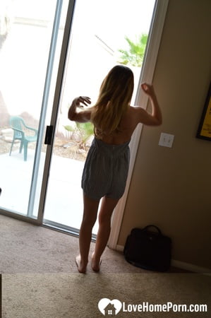 pretty teen prefers to undress herself outdoors         