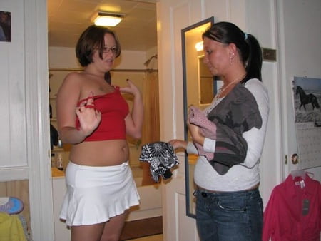 at home with friends         