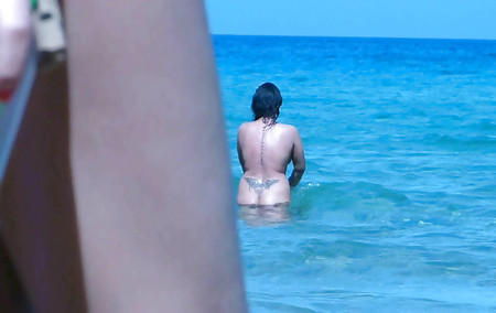me naked at public beach