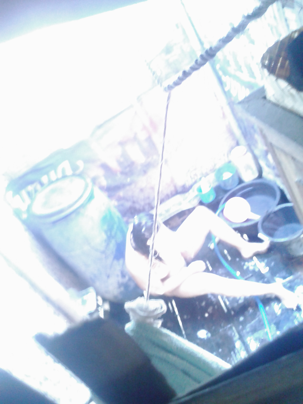 Sex indonesian milf bathing image