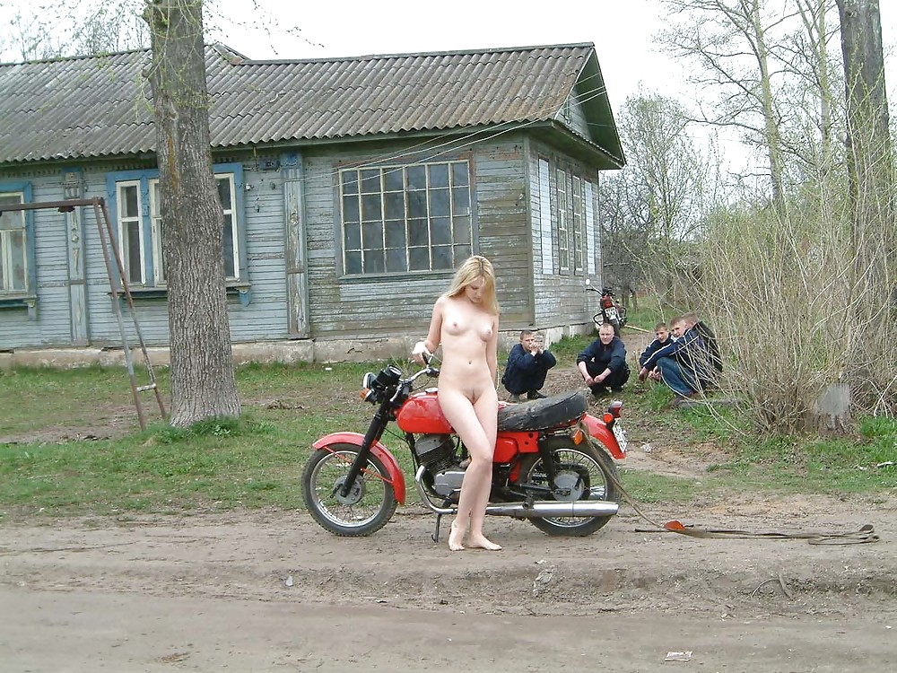 Sex ANNA NAKED WITH MOTORBIKE image