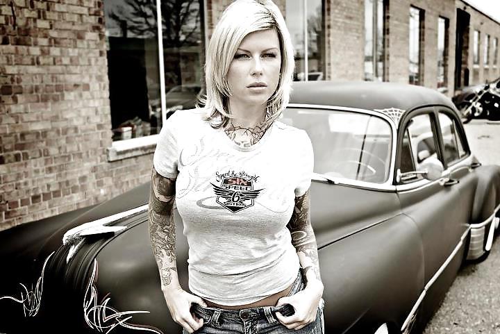 Sex Even MORE Hot Blonde Tats and Huge Tits image