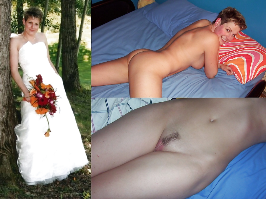 Sex Real Amateur Brides - Dressed Undressed 11 image