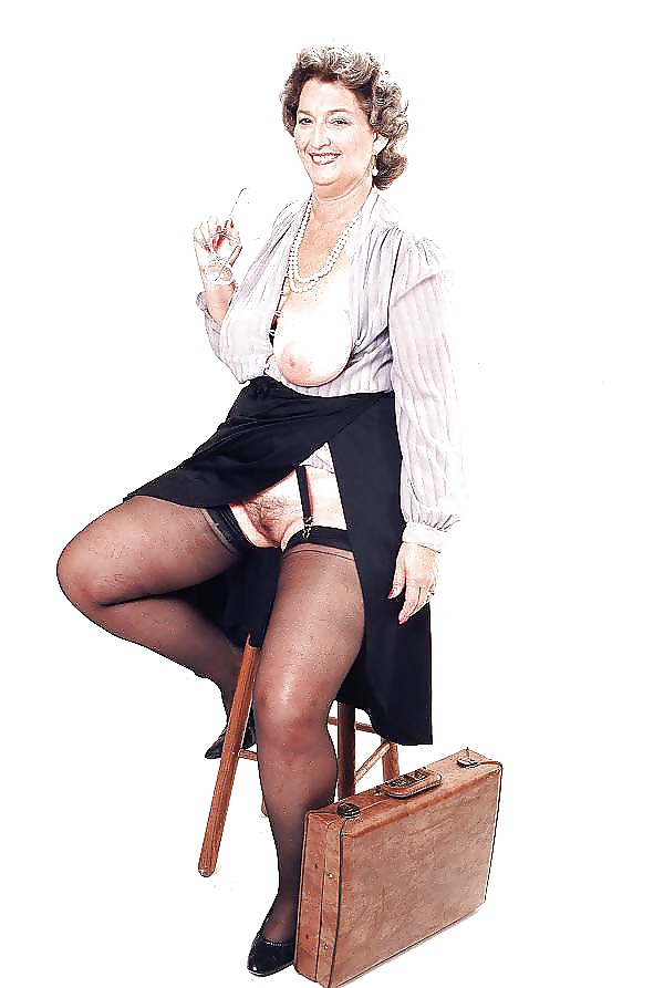 Classic Vintage Mature Secretary Striptease 68 Immagini 