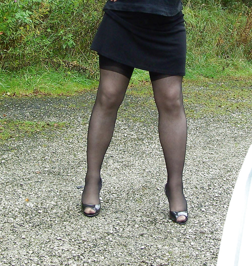 Sex Davita Black Stockings & Black Dress image