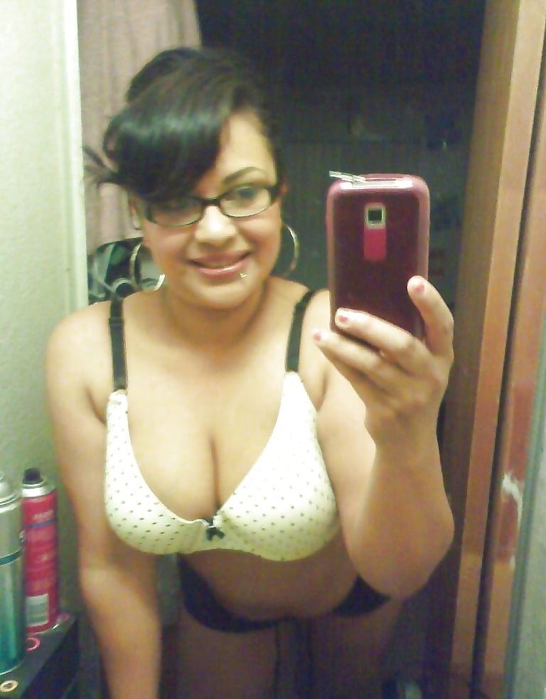 Sex Top-Half Naked Latina Selfies image