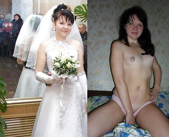 Sex Real Amateur Brides - Dressed & Undressed 4 image