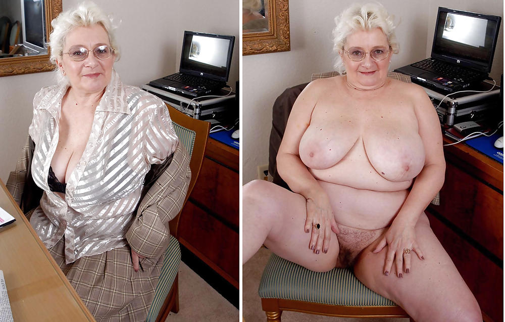 Sex Dressed undressed grannies image