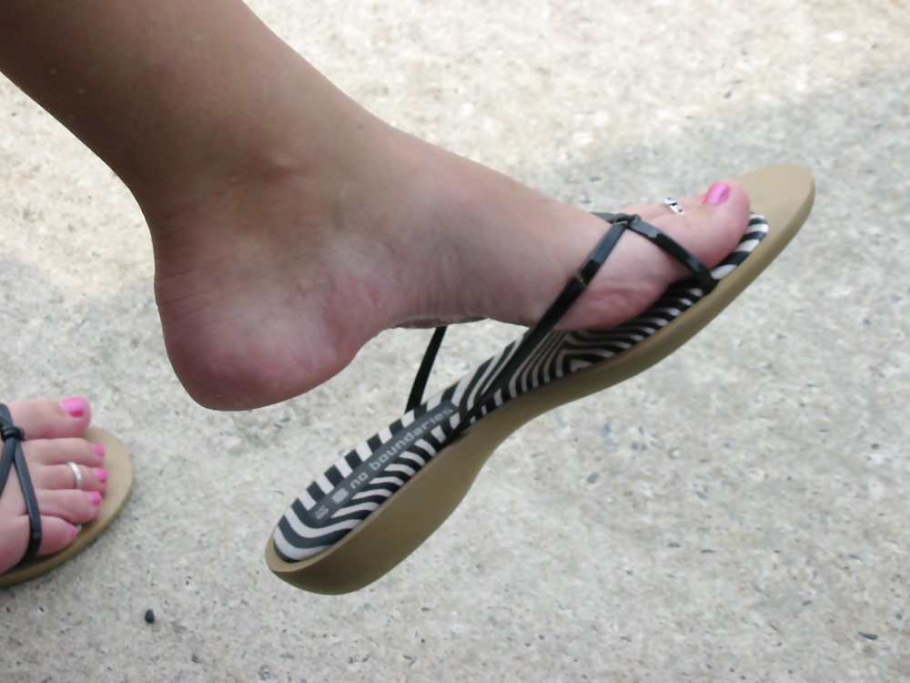 Sex my wife's feet by the pool image