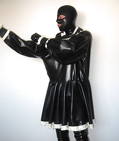 Sex kinky rubber maid. image