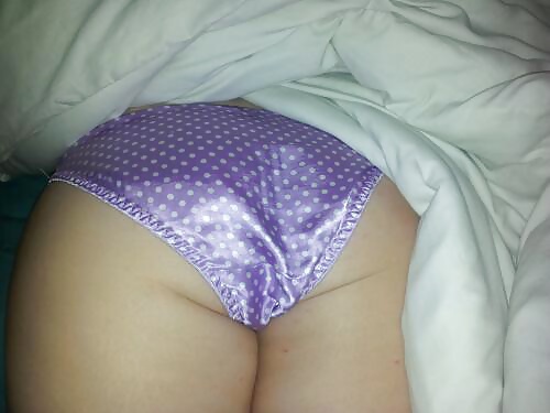 Sex wifes satin panties taken while she relaxes image
