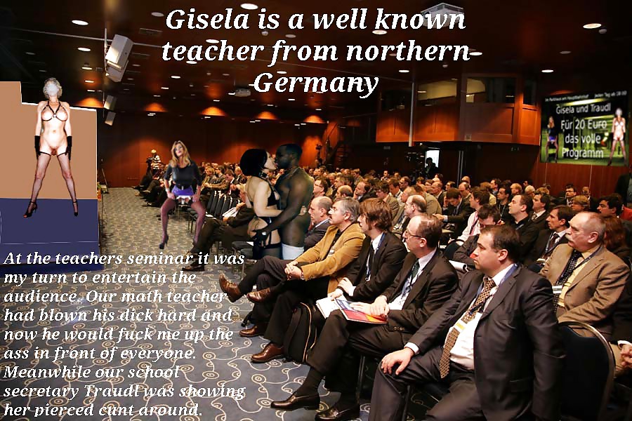 Sex Gisela Captions German teacher and secretary image