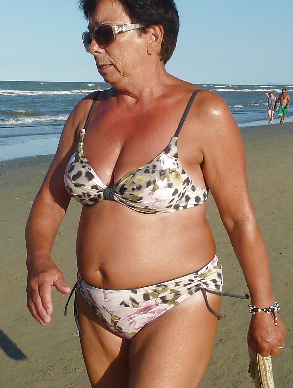 Sex Grannies on beach image