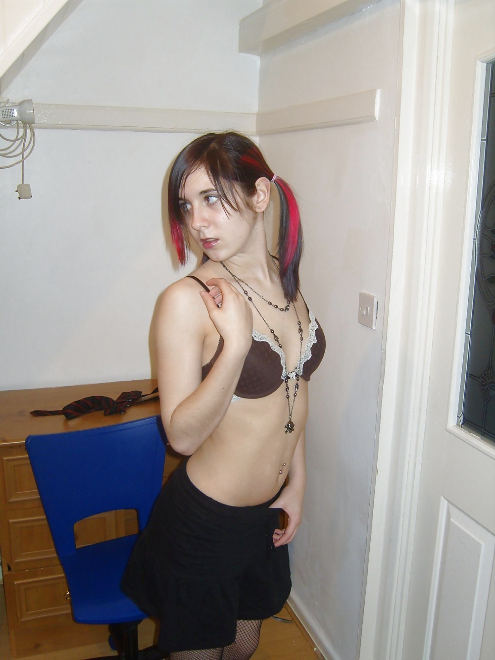 Sex Sexy skinny goth girl image