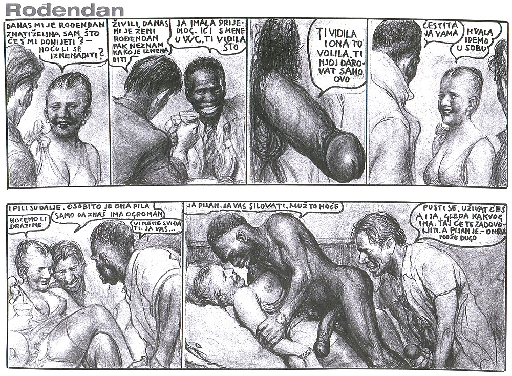 Sex vintage artistic comic from Croatia image