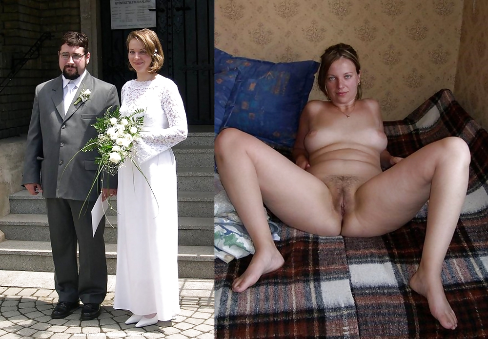 Sex Real Amateur Brides Dressed Undressed 12 image
